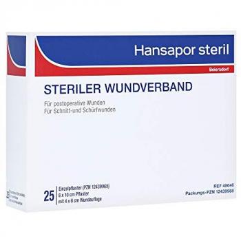 Hansapor steril Wundverband 8x10 cm 25stk