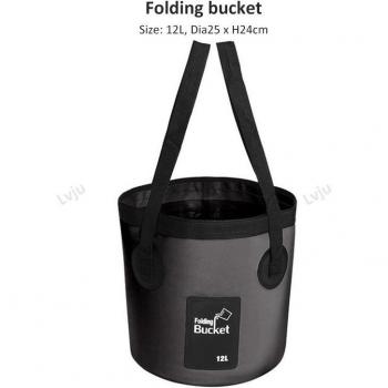 Seau Portable Lvju 12L/20L pour Pêche