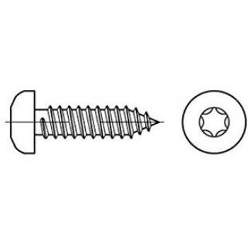 Blechschraube 2,2 x 16 mm C-T6 Stahl galvanisch verzinkt 2000 Stück