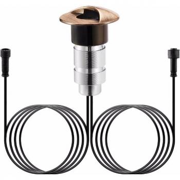 Waterproof Retro Bronze In‑Ground LED Stair Lighting with Zinc Alloy Plug (F101X)