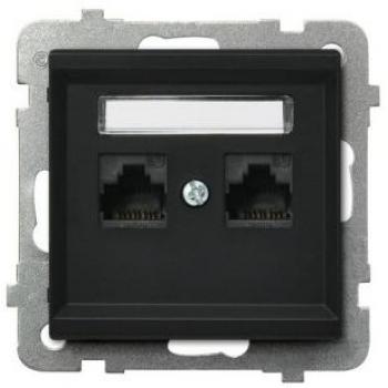 Cavo di Rete 2xRJ45 Cat 5e Nero Ospel Sonata