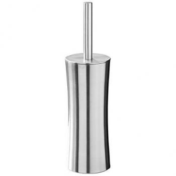 Brushed Stainless Steel Toilet Brush and Holder Set