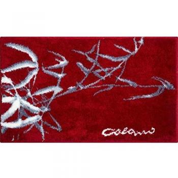 Colani Exklusiv-Badmatte 70 x 120 cm – Ultraweiche, Rot/Weiß