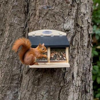 Galiano Twin-Bowl Squirrel Food Hopper