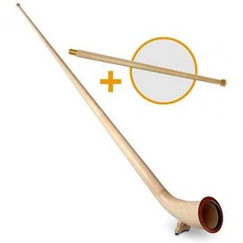 Lechgold Alphorn Natur Fichte F/Fis Set