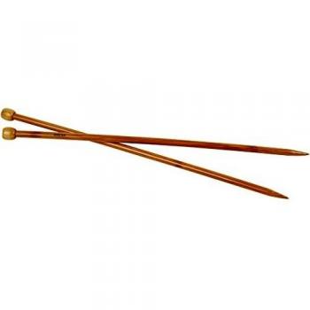Premium Bamboo Needle Pair – 35cm, Size #8 (42290)