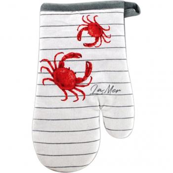 Guante de cocina marino rojo
