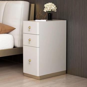 Sleek Off White 3-Drawer Nightstand