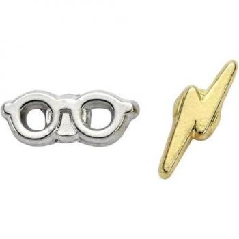 Harry Potter Boucles d’oreilles Baguette Éclair Unicœur or-argenté