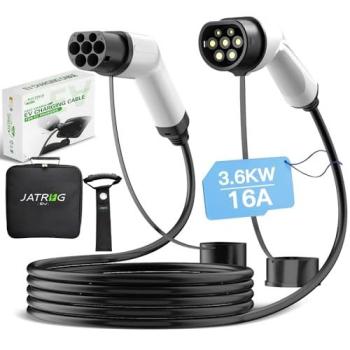 Elektrofahrzeug‑Ladekabel Jatrhg 3,6 kW – 8 m – Typ‑2 Auf Typ‑2 – 16 A