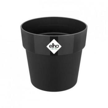 Vaso di Fiori Elho Rondo 22 cm in Nero