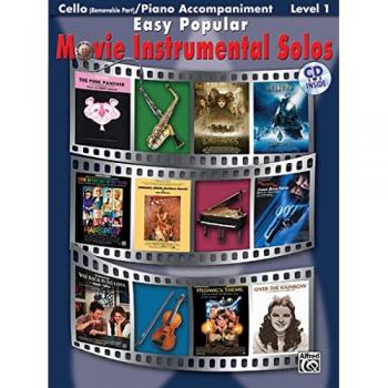 Easy Popular Movie Instrumental Solos for Strings for Cello, Pop Instrumental Solo Series