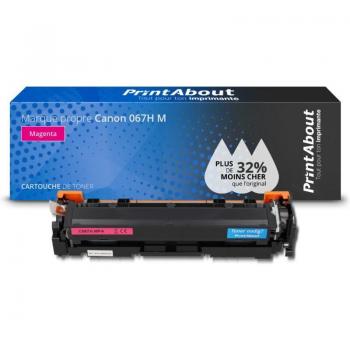 PrintAbout Refroidisseur de Couleur Canon 067H M – Magenta – Haute Quantité