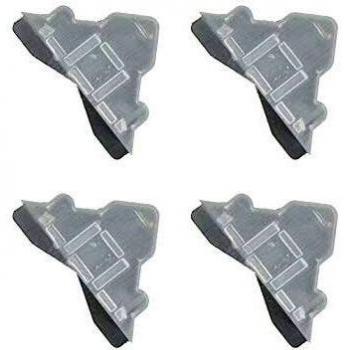 Lot de 4 protections d'angle transparents 5-6 mm pour Dibond, miroir, verre, signalétique