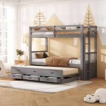 Castello Dormitorio Redom 90x200 cm – Letto con Scala