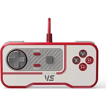 Manette de jeu Bluetooth Blaze Evercade VS – rouge, blanc