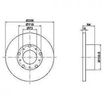Textar Bremsscheibe 92034400 für FIAT, PEUGEOT, CITROËN