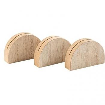 Marques bois arrondis – Ensemble 3 pièces (4×6×1,5 cm)