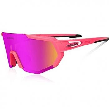 Queshark Gafas de Sol para Ciclismo con Lentes Intercambiables UV400