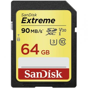 Sandisk Extreme, SD, 64GB 64GB SDXC UHS-I Clase 10