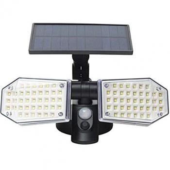 Projecteur de jardin Werkapro 11336 – 2 têtes réglables, noir