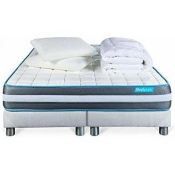 Coffret BODYFORM 180x200 Mémoire de forme 3 zones + 2 oreillers + couette