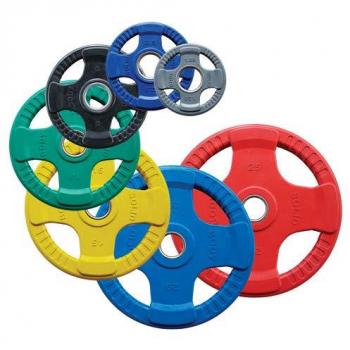 Disco Olimpico Body-Solid 20 kg con 4 Grip in gomma colorata