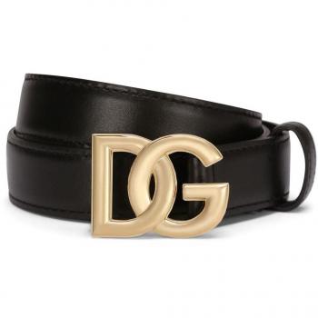 Dolce & Gabbana Black Women's Belt with Logo