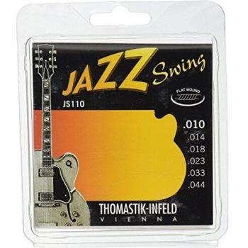 Thomastik JS110 Jazz Swing Flatwound Electric Brass Plated Trebles 10