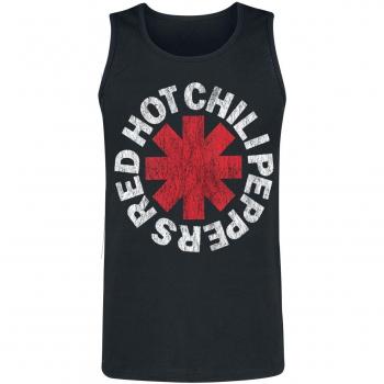 Camiseta Tirante Ancho RHCp Logo Deteriorado Hombre Negro