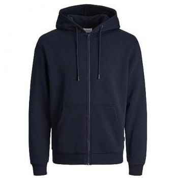 Felpa con cappuccio e zip Jack & Jones Jjebradley, Blu Marine, XXL Uomo