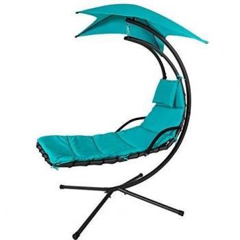 Schwingliege SoBuy OGS39‑TB – 170×210×100 cm, Sonnenschirm