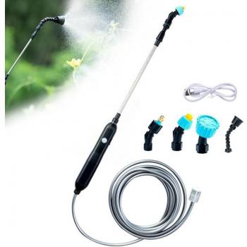 Aiperq EcoWater Pro – Electric Telescopic Garden Sprayer, 10 m USB‑Powered, 4‑Adjustable Nozzles