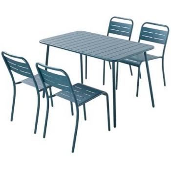 Set Bergamo Blu: Tavolo + Sedie 4-6 persone
