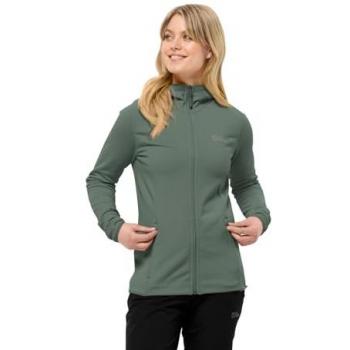 Jack Wolfskin Fleecejacke Baiselberg Kapuzenjacke Damen grün
