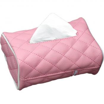 Cubierta Protectora de Cuero PU para Pañuelos de Vehículo