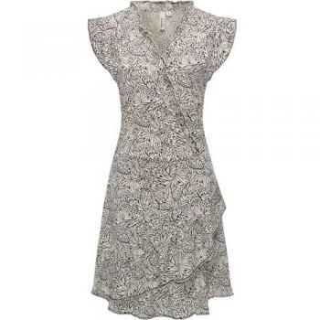 Chantalia Abito Estivo Ragwear in Ecru e Marrone Scuro