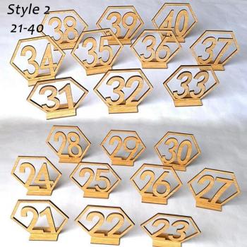 Números de Mesa Boda 1‑40