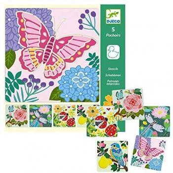 DJECO Montessori Garden Wings Stencil Kit