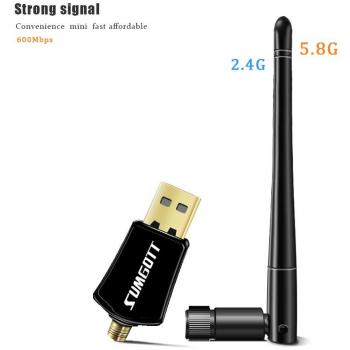 Wlan Stick SUMGOTT 600 Mbit/s Dual Band USB Dongle