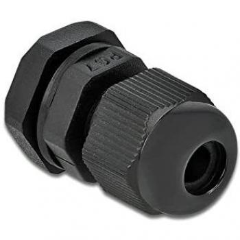 DELOCK PG7 Cable Gland, 10 pcs, Black