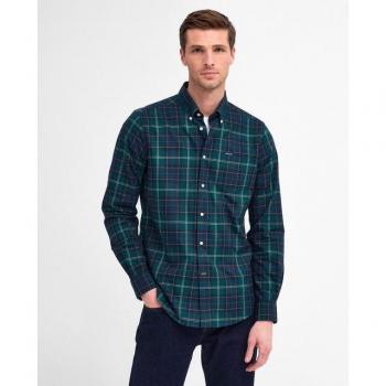Herren-Long-Sleeve Hemd Barbour Wetherem – Dunkelblau XL