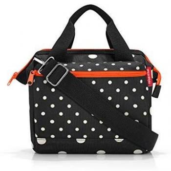 Reisenthel allrounder cross pois mélangés Sac bandoulière, 24 cm, 4 litres, Noir