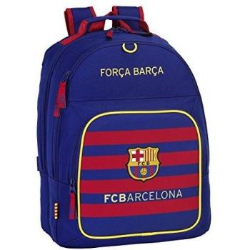 Mochila Doble Adaptable FC Barcelona, 32 x 42 x 16 cm, Color Azul