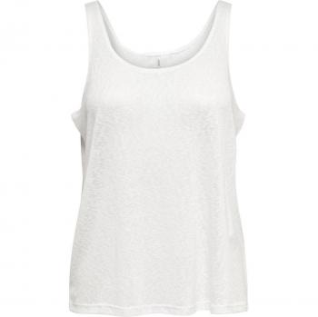 Camiseta sin mangas ONLY Frida, color blanco