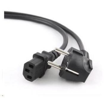 C-Tech 1,8m Stromkabel 220/230V, VDE, Schwarz