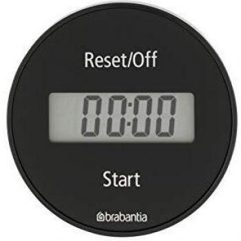 Brabantia 121968 Tasty+ Magnetic Kitchen Timer, Dark Grey