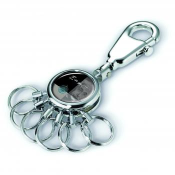 TROIKA Schlüsselkarabiner – #KYR01-A045 – 6 ausziehbare Ringe