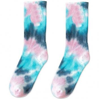 Chaussettes de skateboard en coton unies pour hommes et femmes