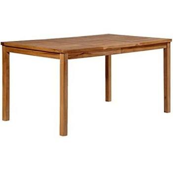 Table de Jardin en Bois Teck Massif 150x90x77 cm